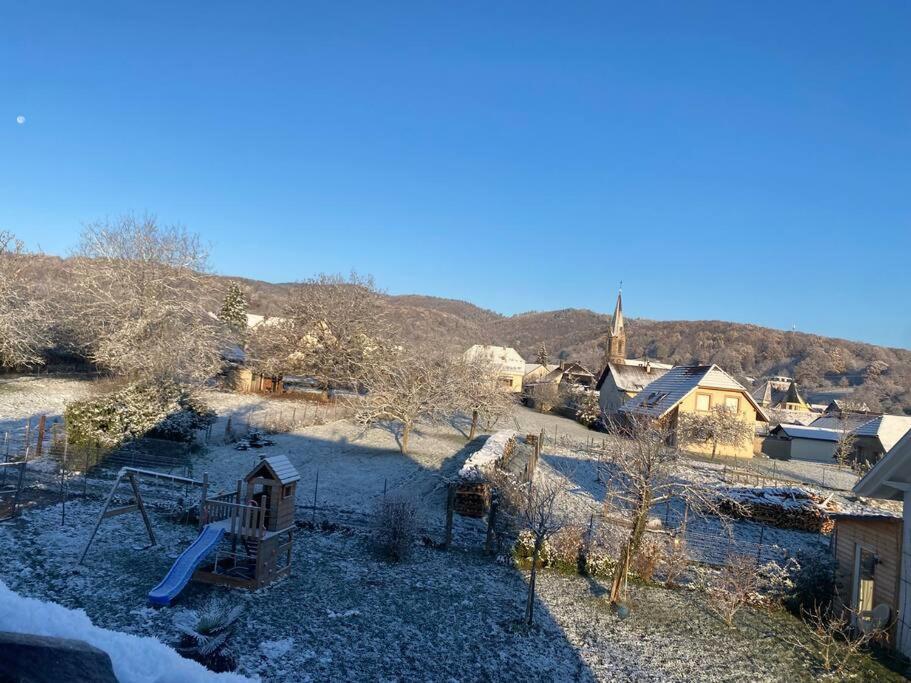 Gite Le Charmot, Au Pied Des Montagnes Classe 3* Roderen Bagian luar foto